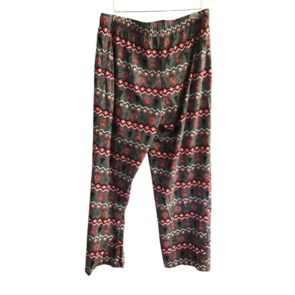 WONDERSHOP- MENS GREY/RED/GREEN ELASTIC WAIST PULLOVER PAJAMA PANTS SIZE X-LARGE - Picture 2 of 6